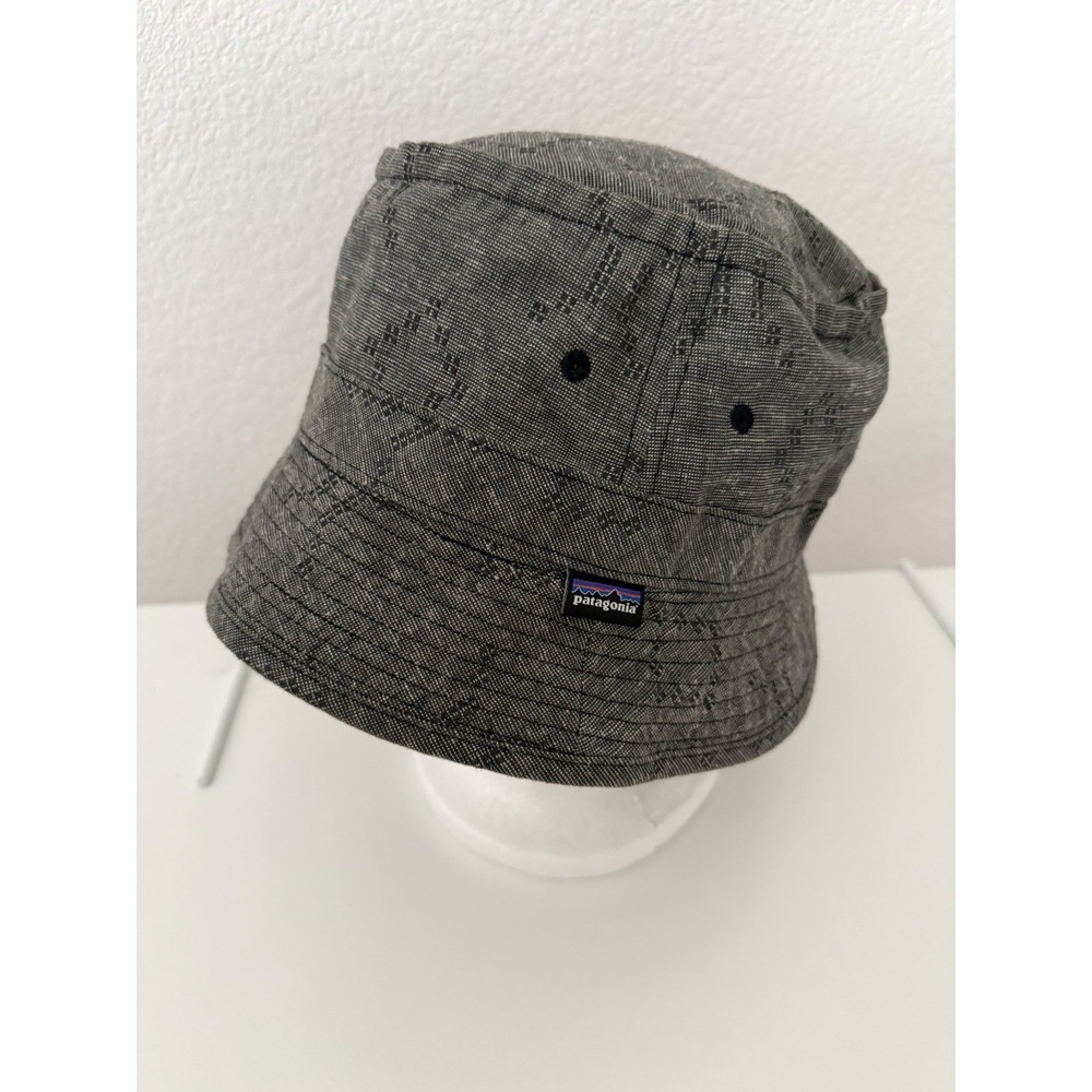Patagonia Reversible Hemp Island Bucket Hat Large Grey EXCELLENT Lightweight